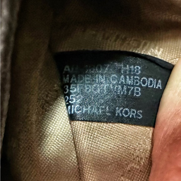 Michael Kors Brown Messenger Bag with Signature MK Monogram - Picture 9 of 14